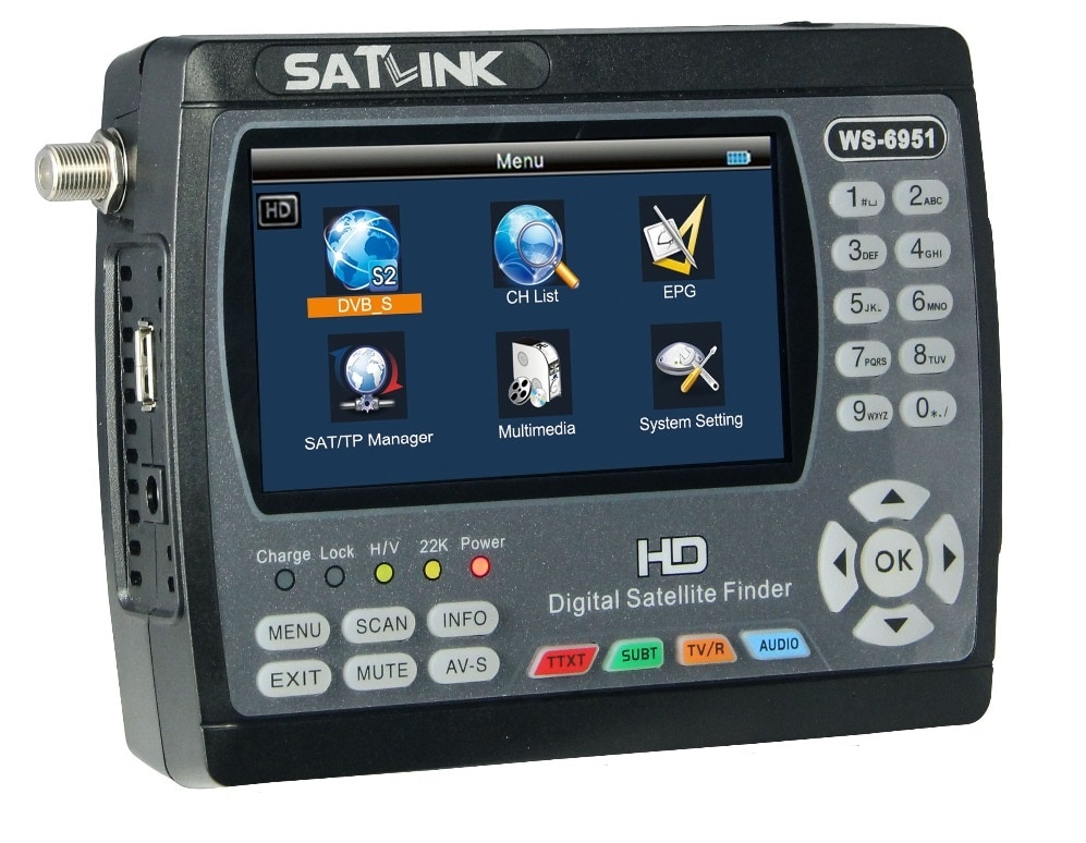 Satlink WS-6951 DVB-S/s2 hd  δ, MPEG-2/MPEG-4 ؼ  Ʈ satlink 6951 meter